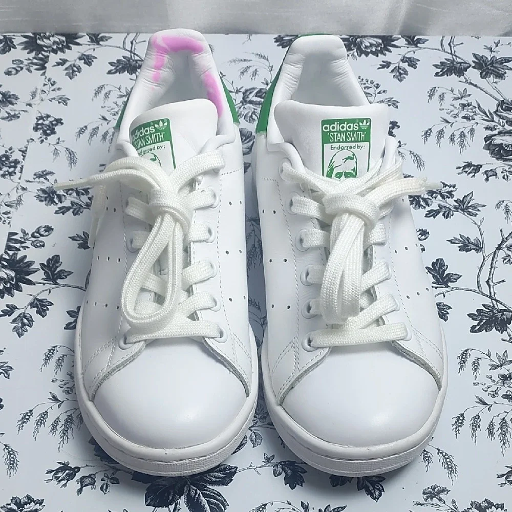 Adidas‎ Kids' Stan Smith White and Green Sneakers Size 6
